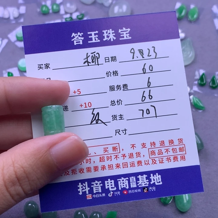 颈饰未镶嵌翡翠椰**林