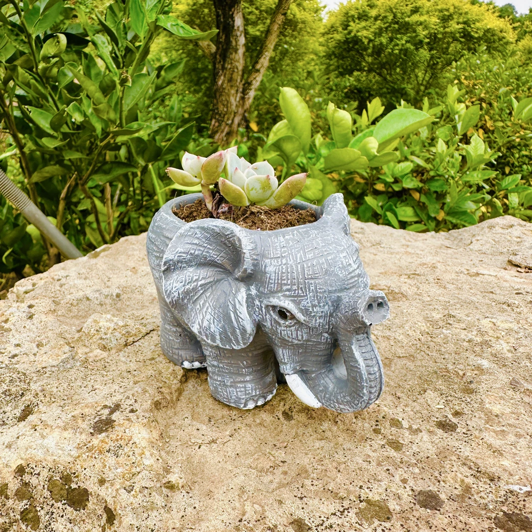 创意摆件网红大象多肉花盆家用室内装饰家居摆件玩具礼品