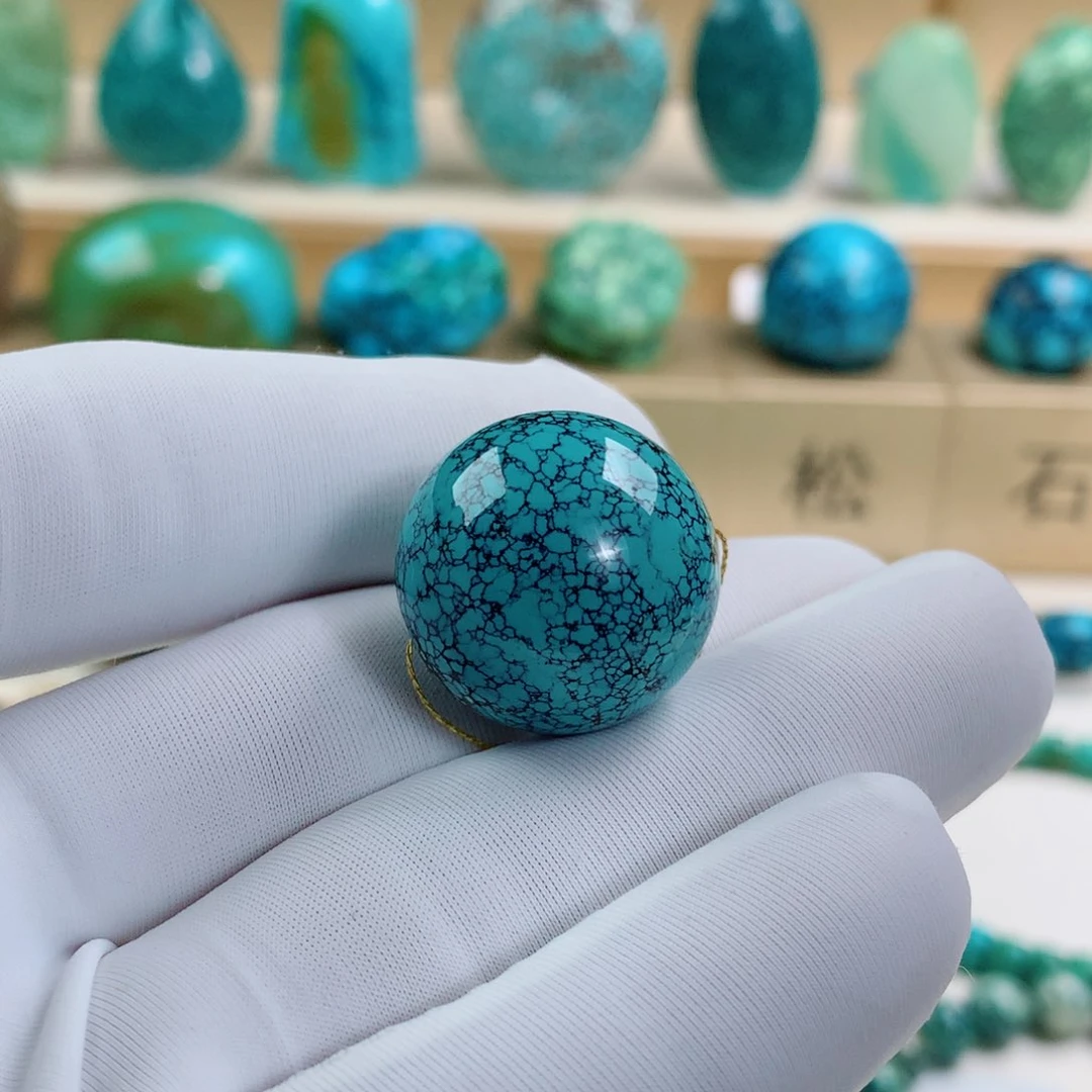 未镶嵌绿松石吊坠(不含链)精品圆珠
