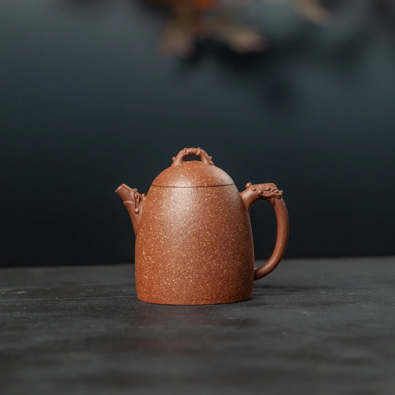 龙权壶 段泥 200cc 半手工 功夫茶器 文人雅玩 居家美饰 商务礼品