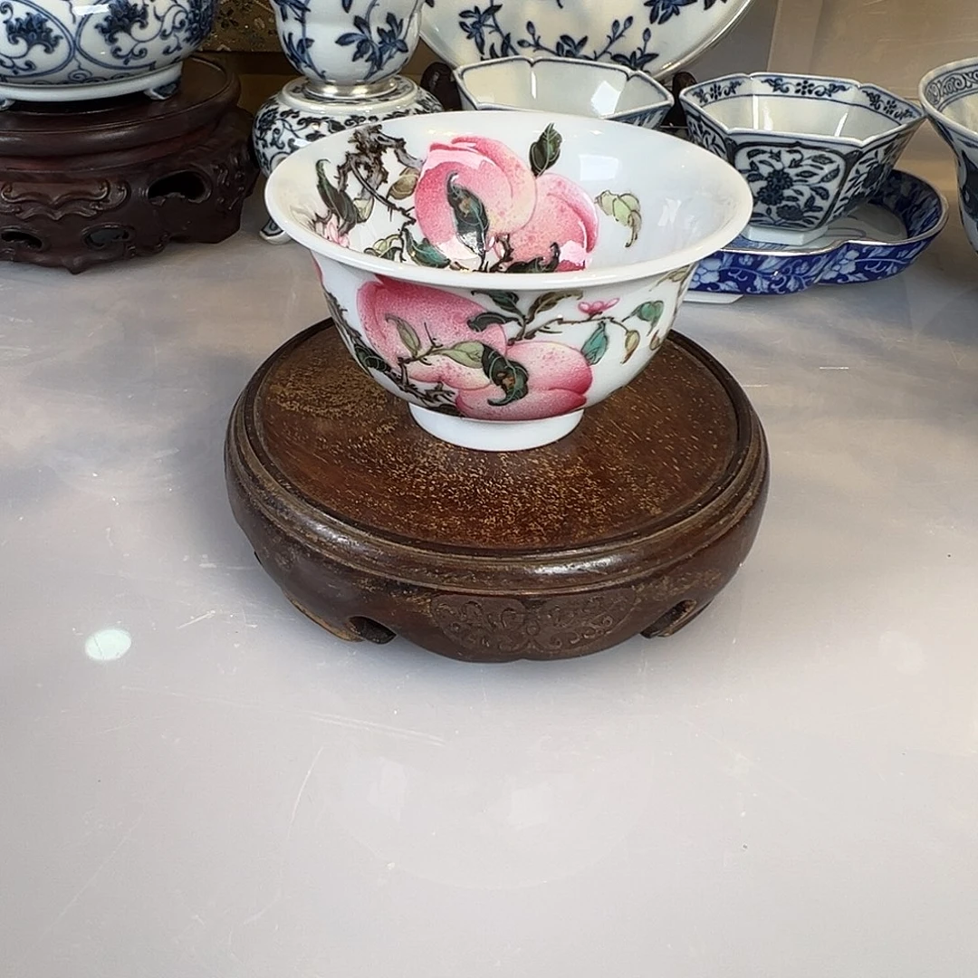 杯子钟新春九桃压手杯