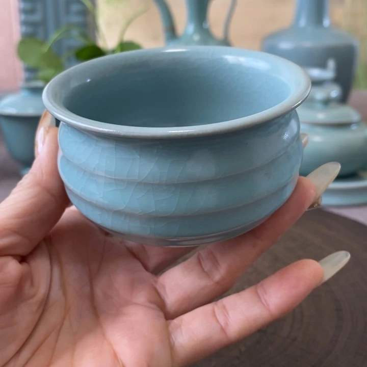 瓷片大钱袋杯一一一一一一一