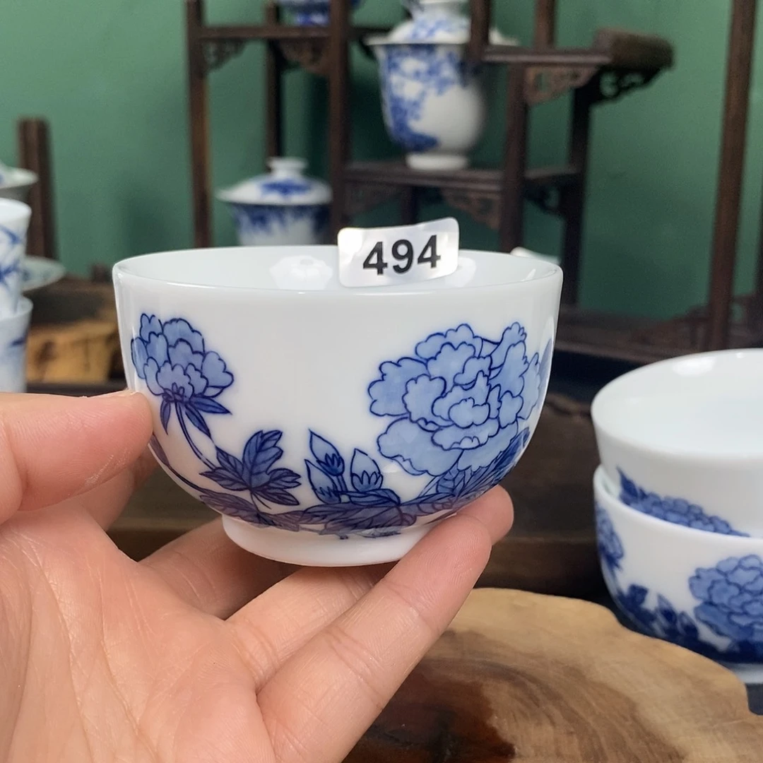 摆件景德镇手绘青花茶器494