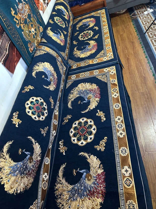 藏式防滑家用床垫坐垫藏式床垫子藏式床垫防滑垫卧室垫子圆孔雀