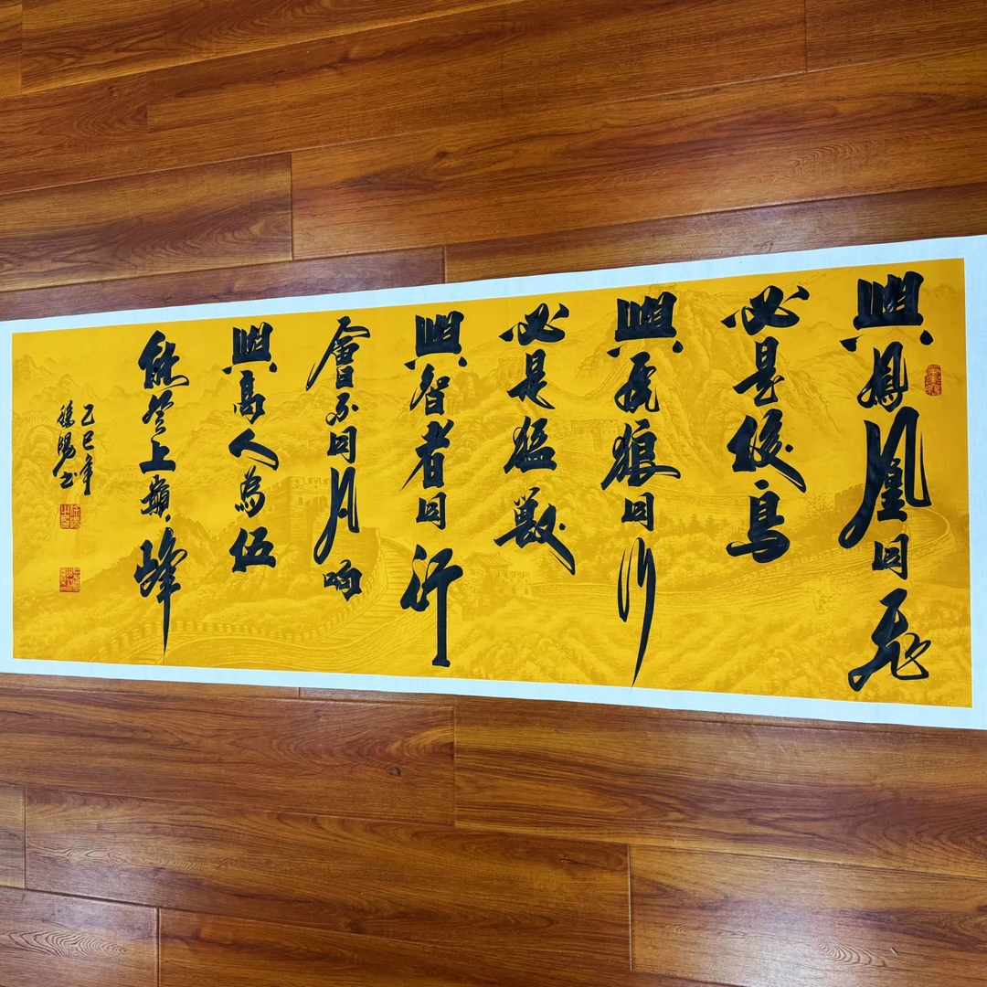 徐阳老师精品书法（与智者同行）尺寸：70×180cm