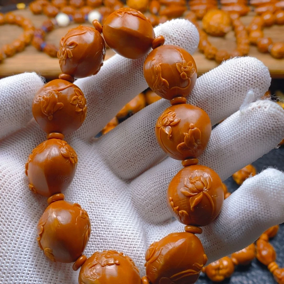 手串/手链橄榄核曹华老师21铁核，荷花无相（不预定不议价）