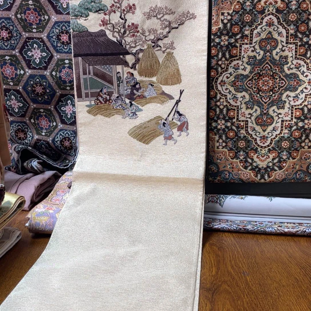 织绣打籽绣金通底