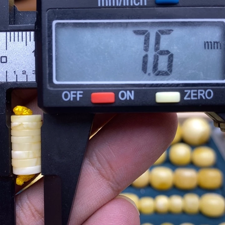 未镶嵌琥珀裸石18号7.6左右隔片