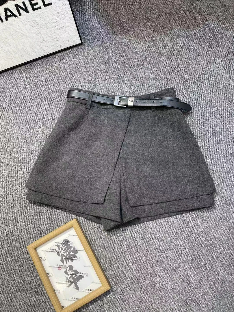 淑雅阁服饰  百搭厚款气质显瘦韩版网红常规裙裤8682