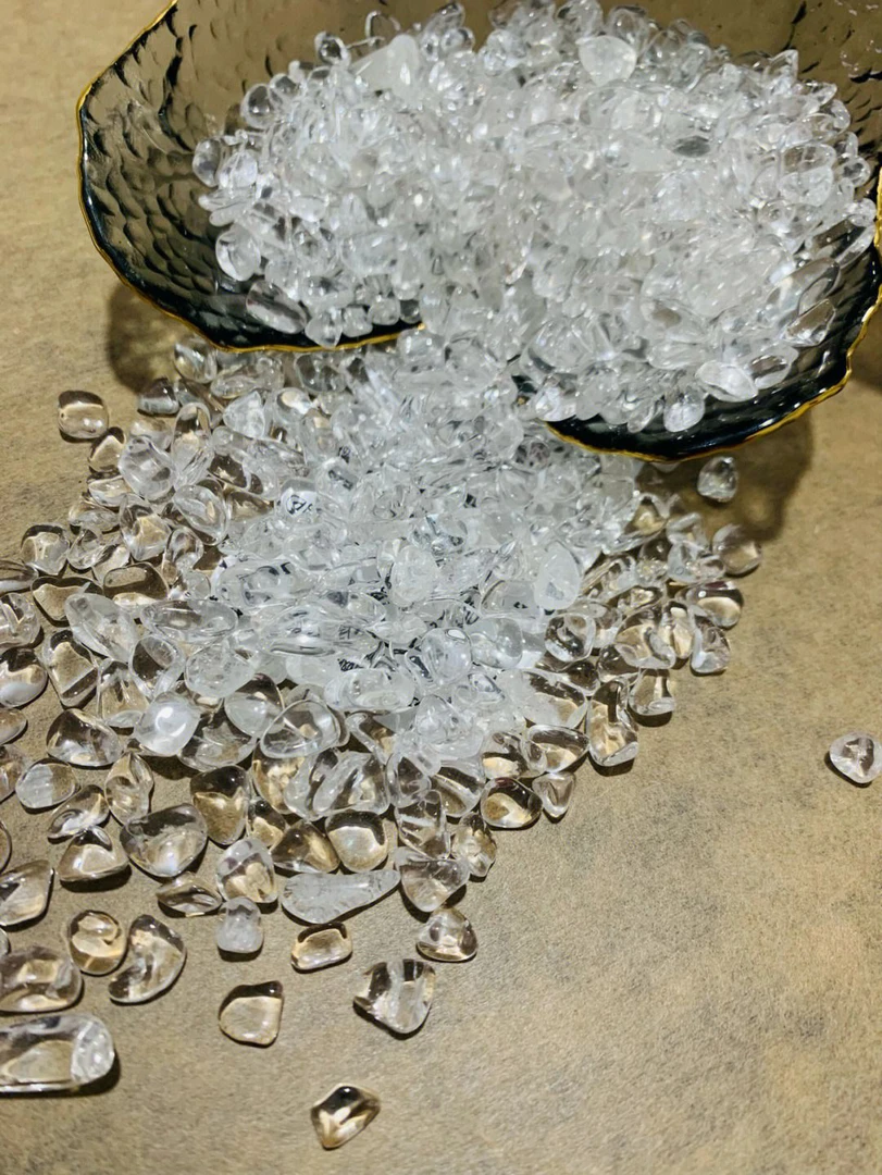 天然白水晶消磁石碎石