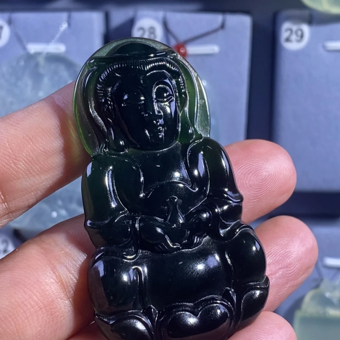 未镶嵌岫玉吊坠吊坠