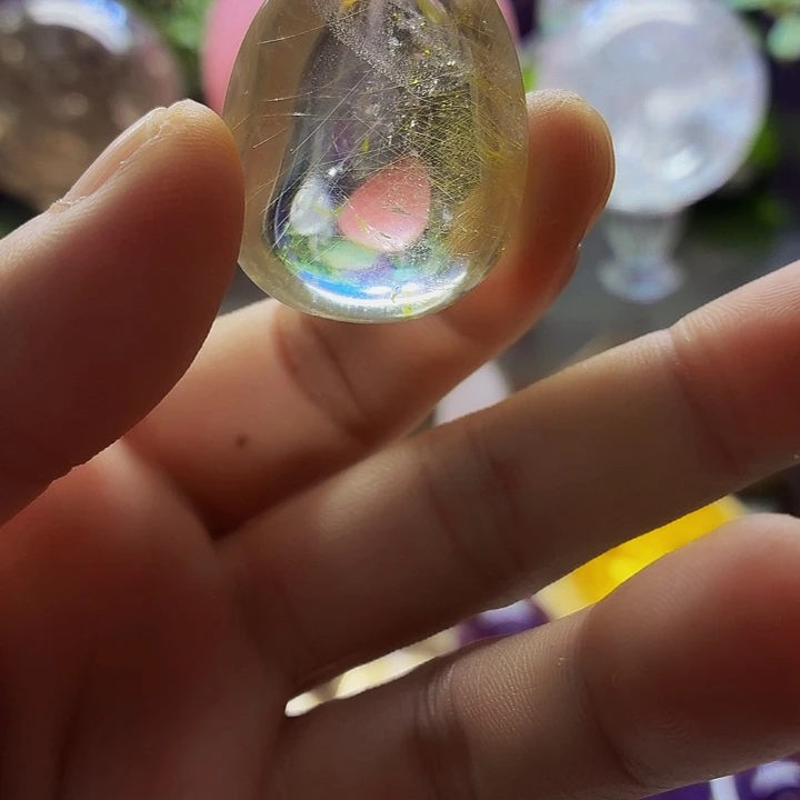 水晶未镶嵌摆件发晶随行