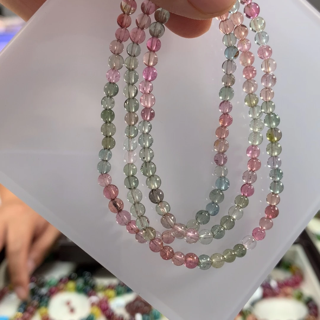 碧玺手链未镶嵌多样性发其一条4.2左右