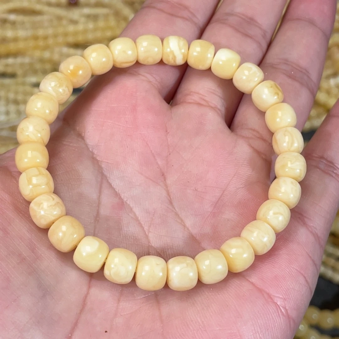 蜜蜡裸石未镶嵌蜜蜡手串8mm