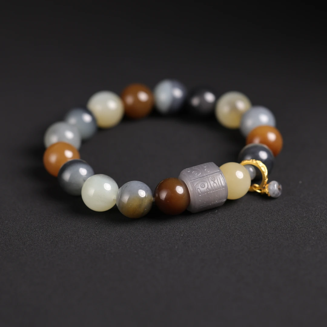 一团和气 | 严选精品和田玉高色楼兰手串