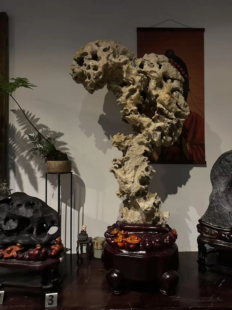 广西南太湖石老物件摆件