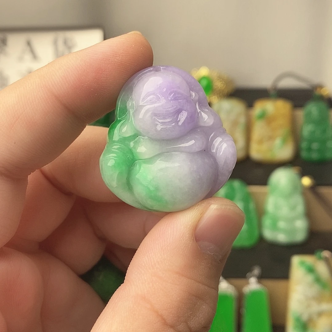 翡翠银S925镶嵌吊坠(赠链)