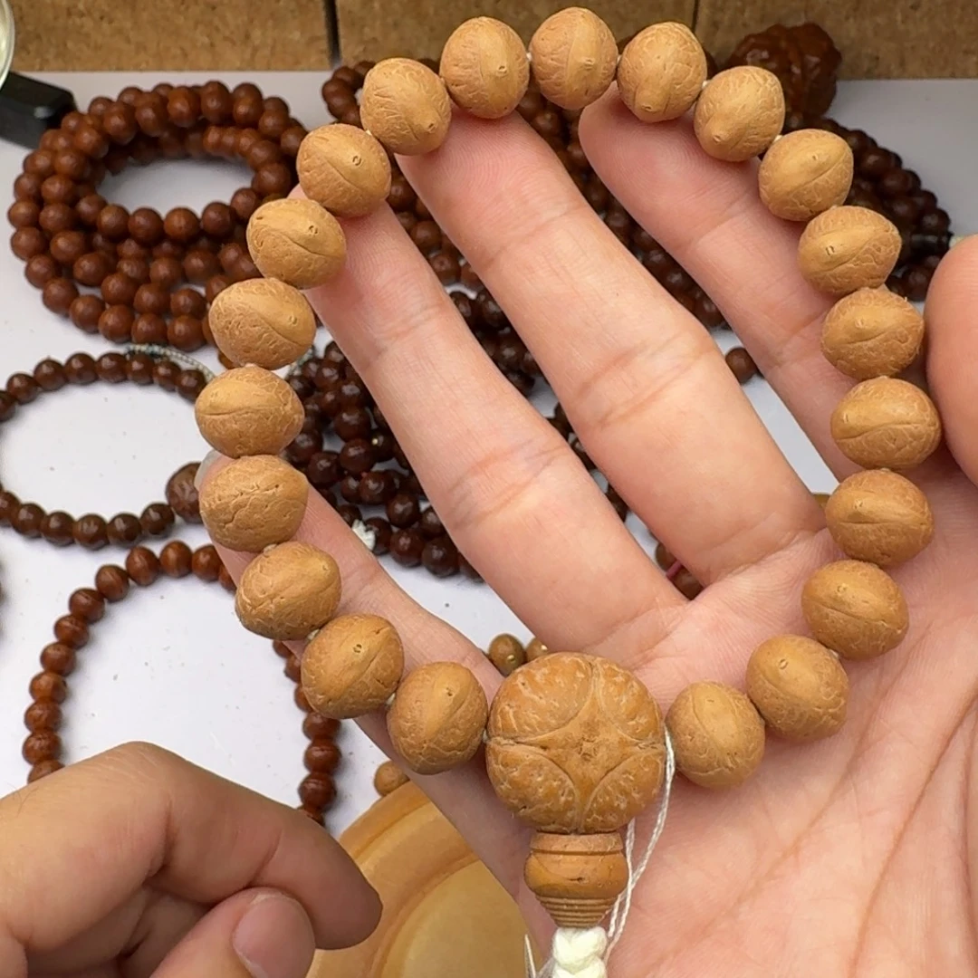 手串凤眼菩提12.8碟中碟实心籽
