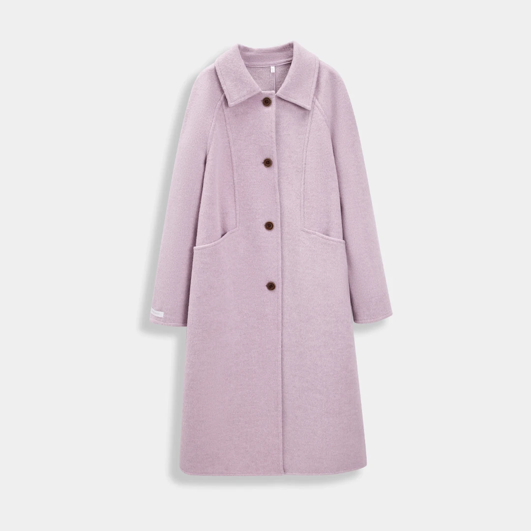 IEF/爱依服女装2025秋冬新款气质通勤毛呢保暖呢绒长外套