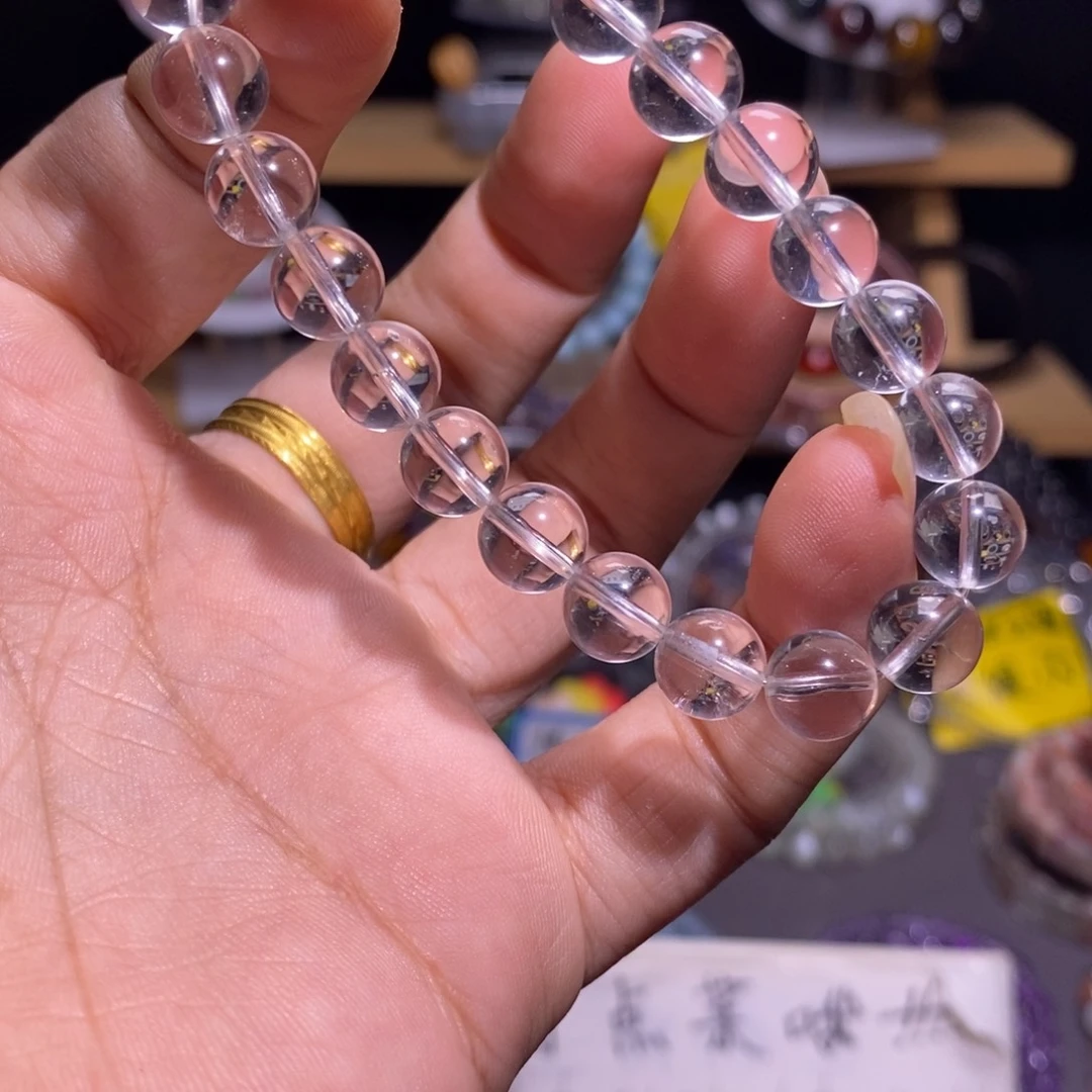 水晶未镶嵌手串36 白水晶 8+