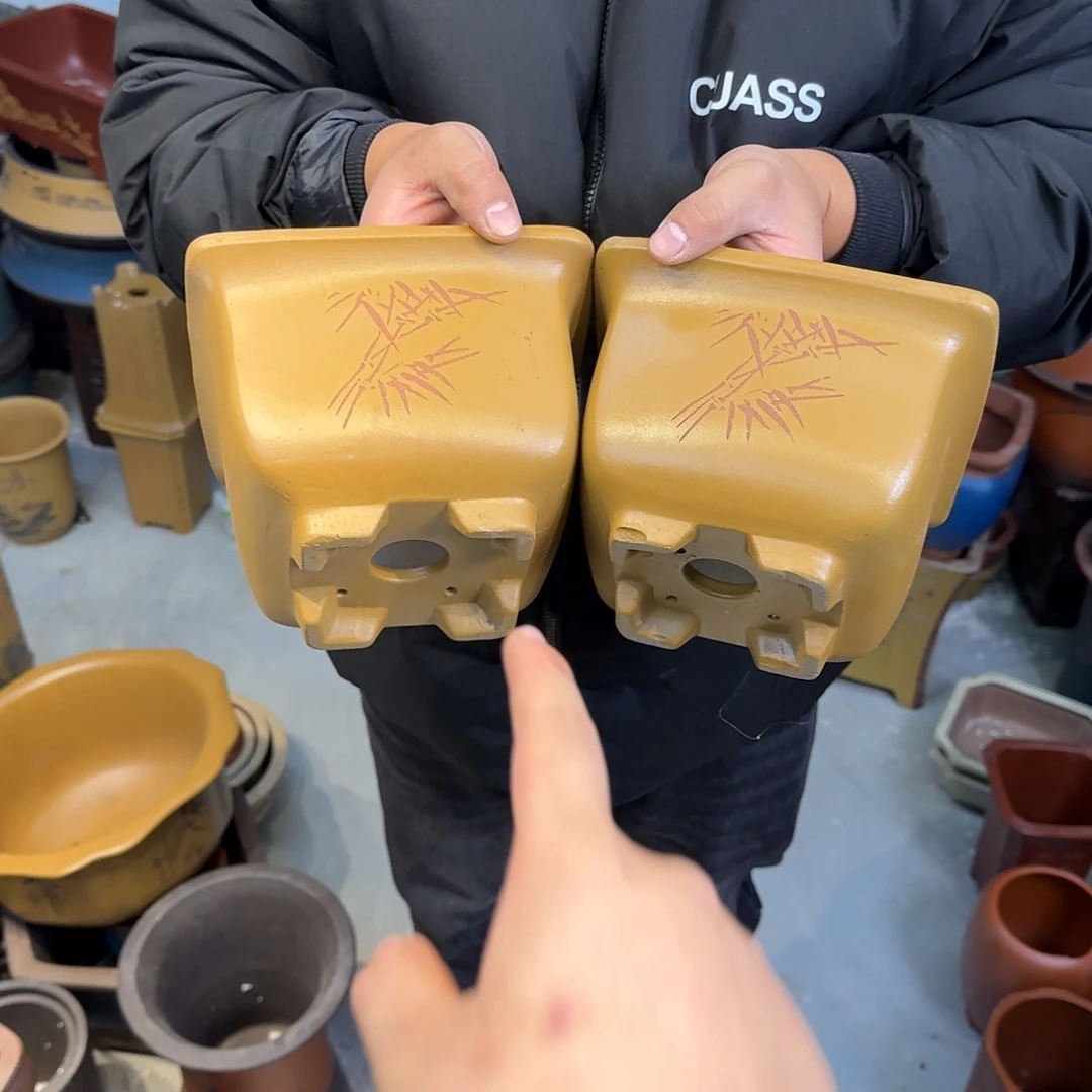 紫砂花盆口径15.10口径