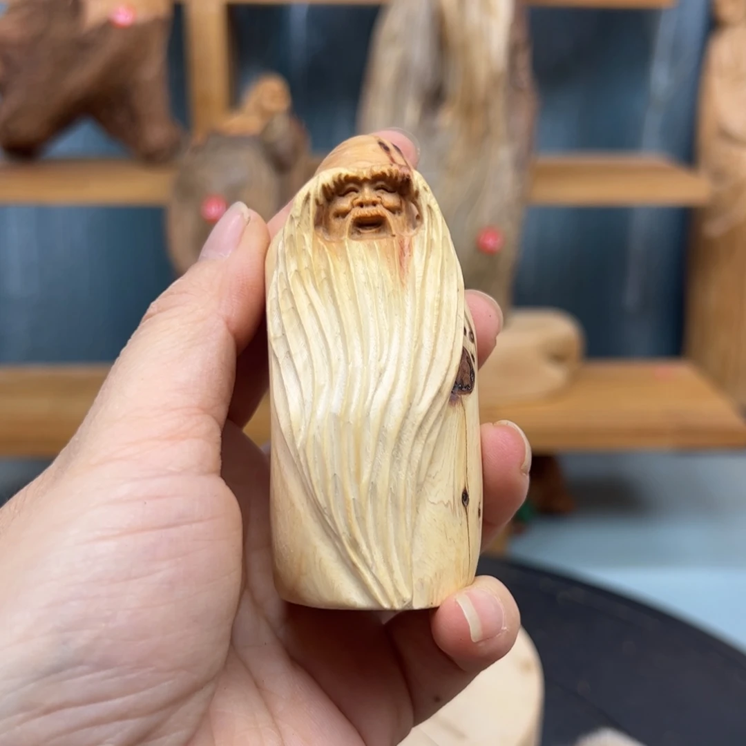 柏木崖柏木摆件手把件，15