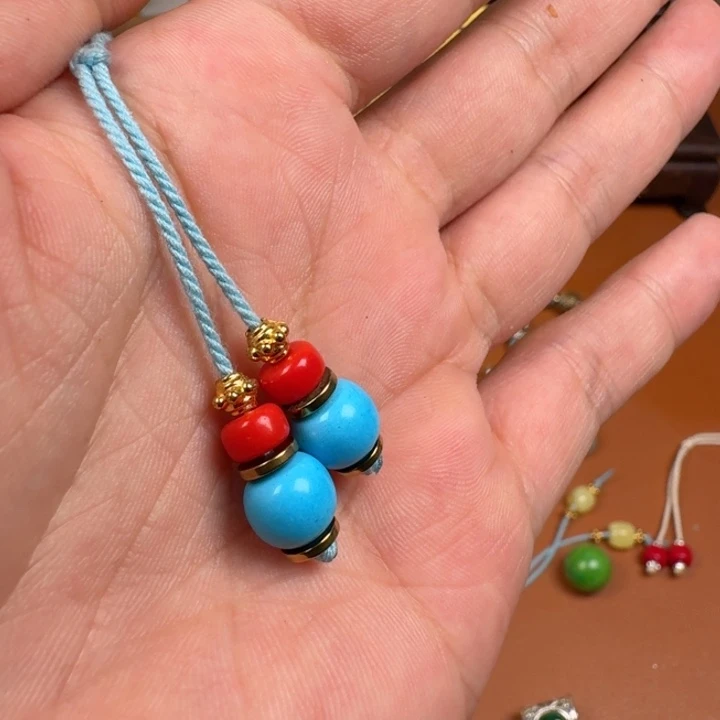 无合金绿小松弟子珠套装红蓝