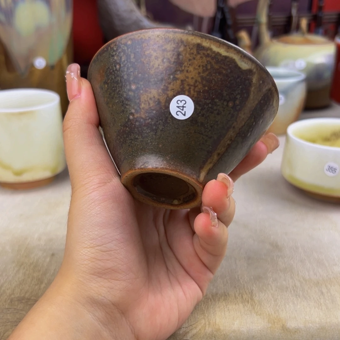 杯纯手工柴烧主人杯