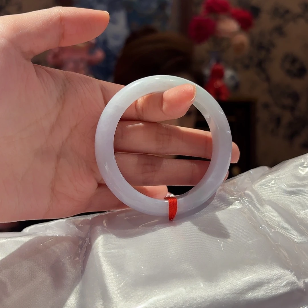 翡翠手镯未镶嵌阿*莎52.8圈口