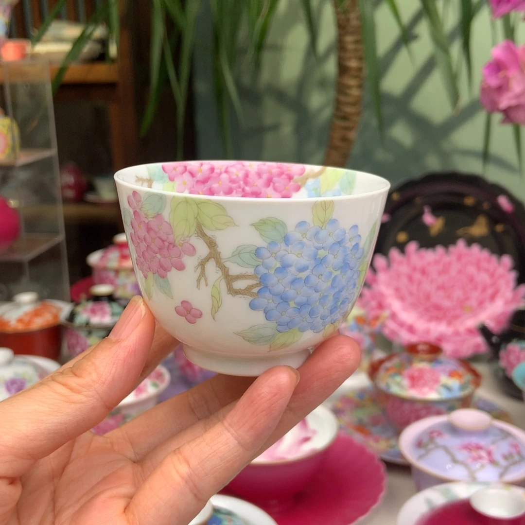 绣球直口杯大容量