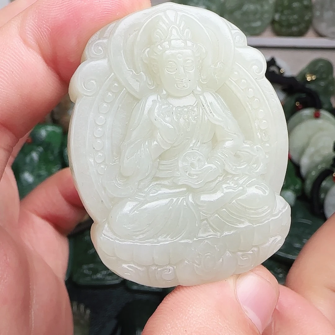 和田玉未镶嵌颈饰