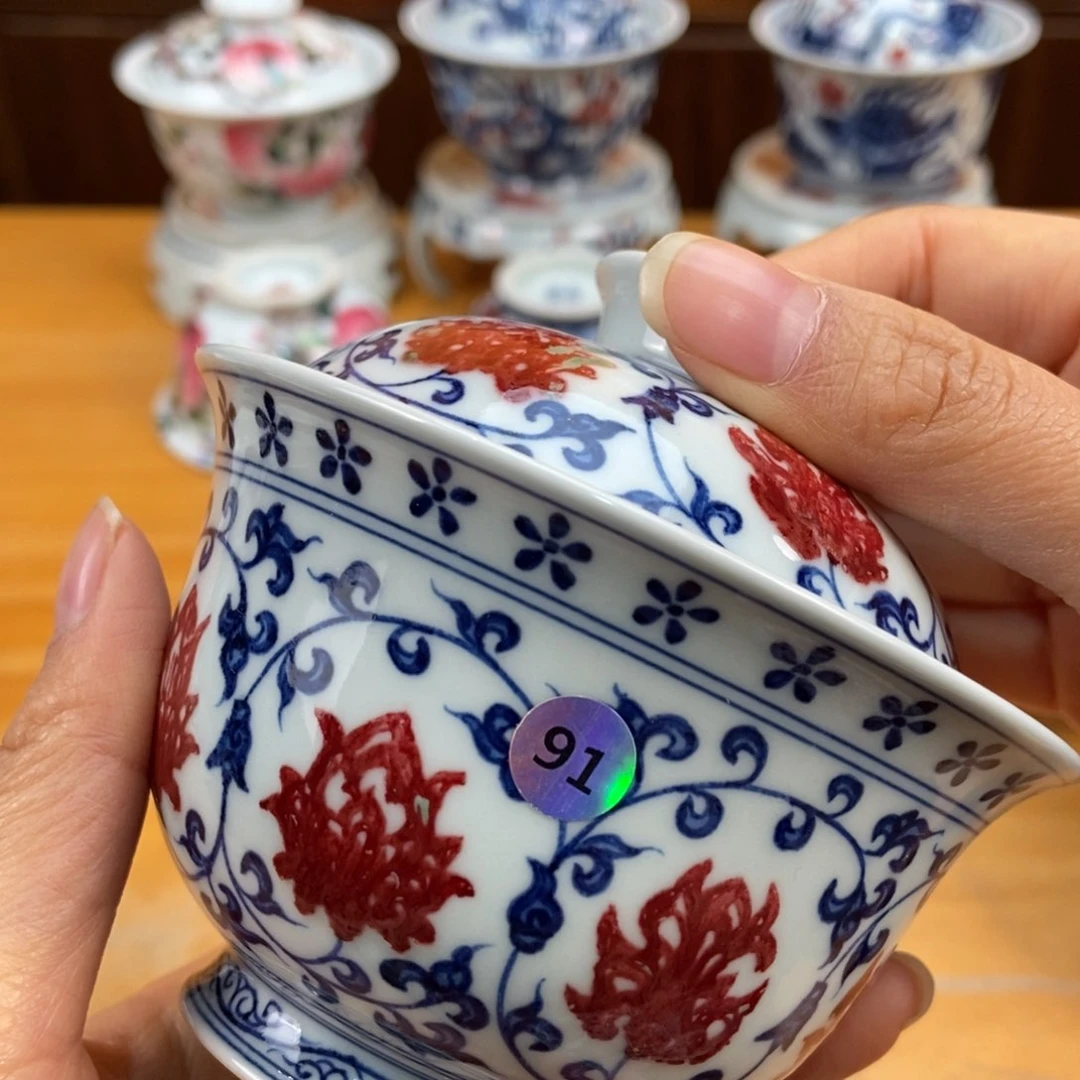 手绘现代茶具非古董