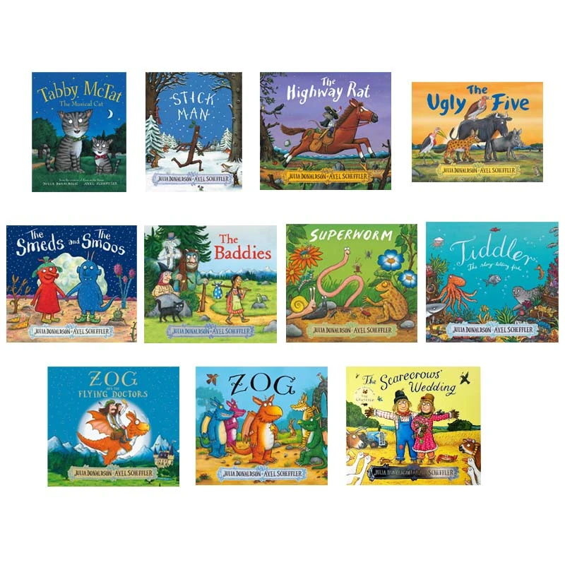 英文原版咕噜牛系列11册平装绘本