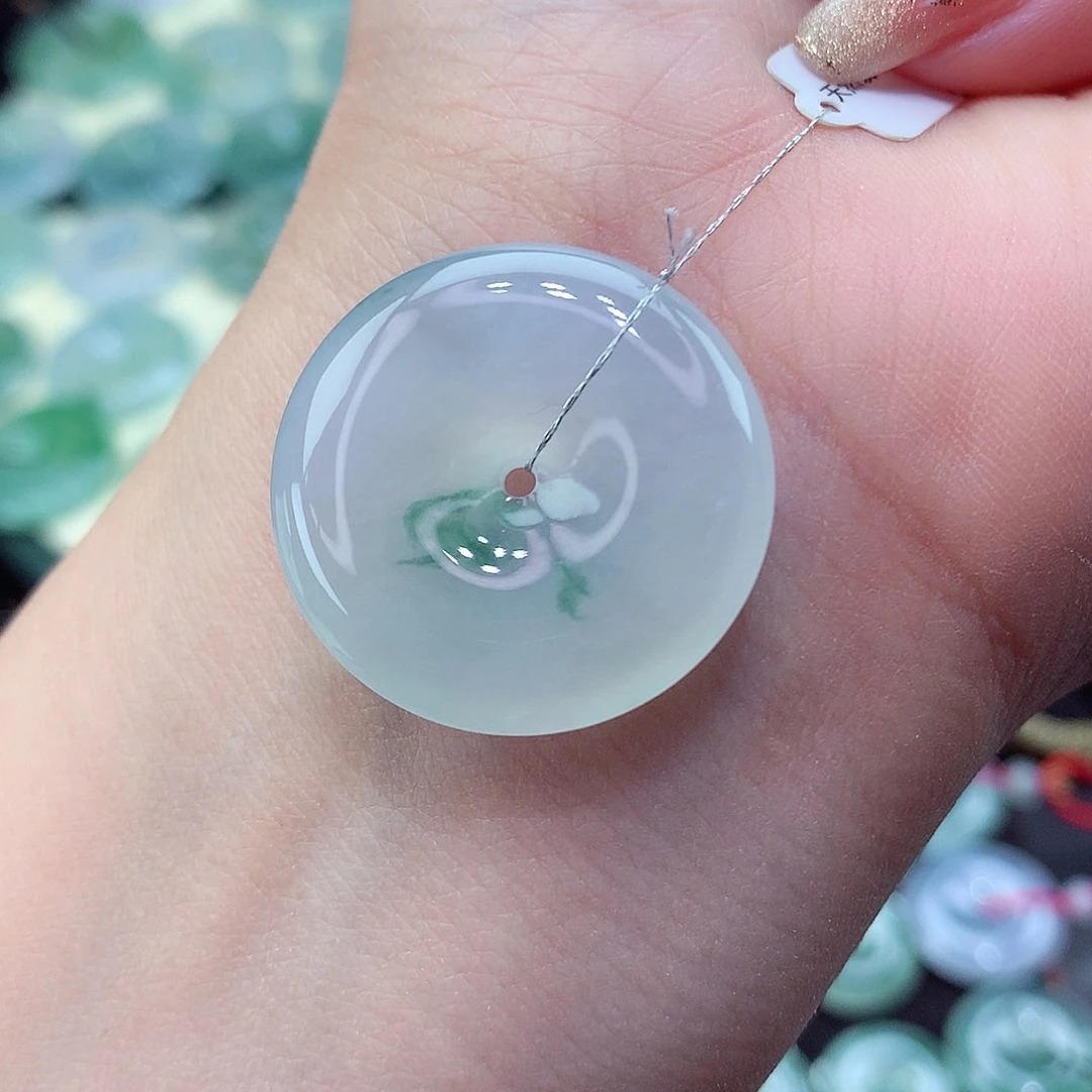 翡翠颈饰未镶嵌39尺寸26.7-5.8