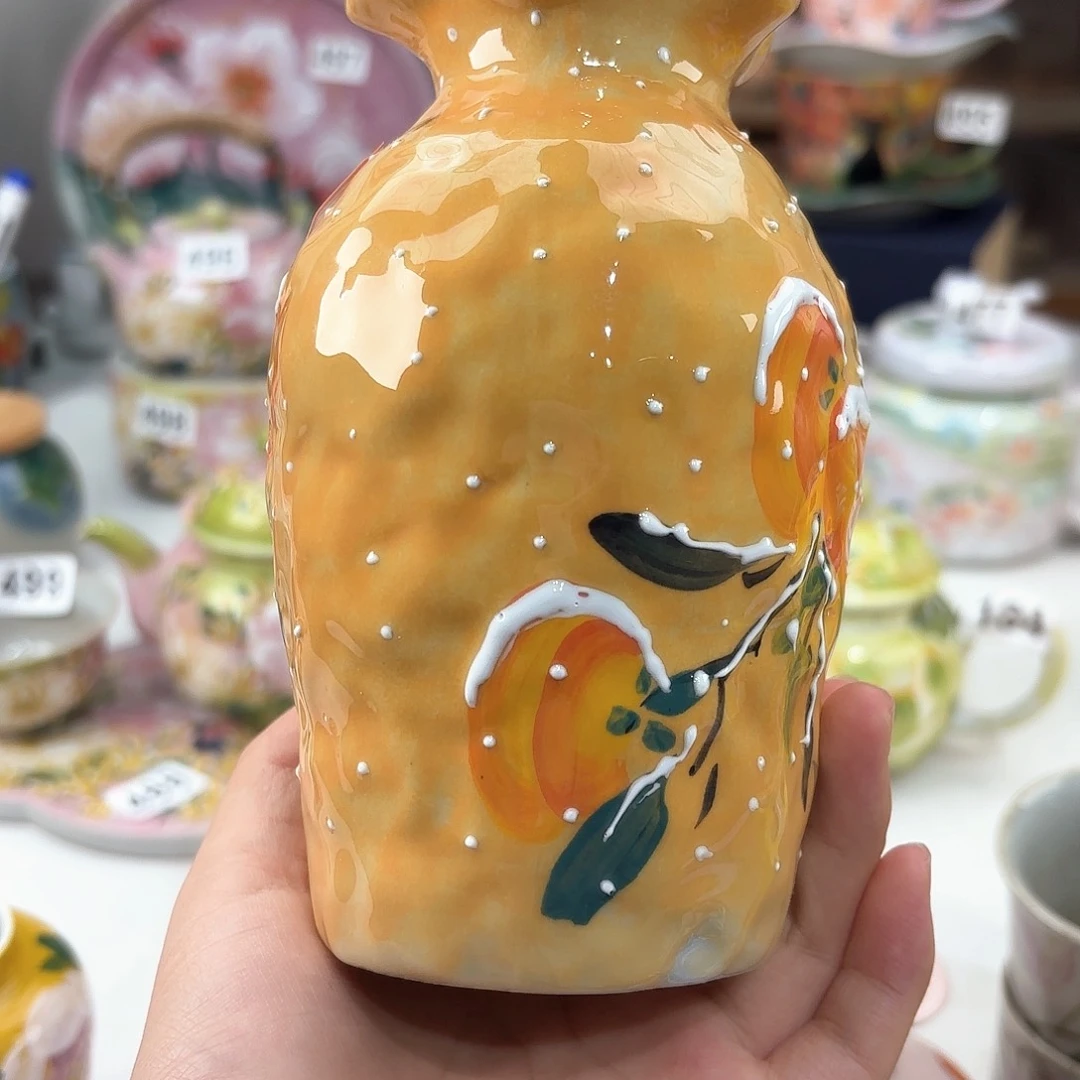 每***笑景德镇手绘高温釉下彩陶瓷茶具
