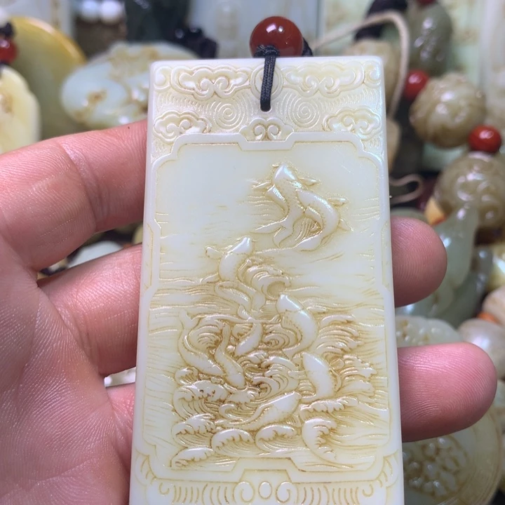 和田玉未镶嵌挂件用****7