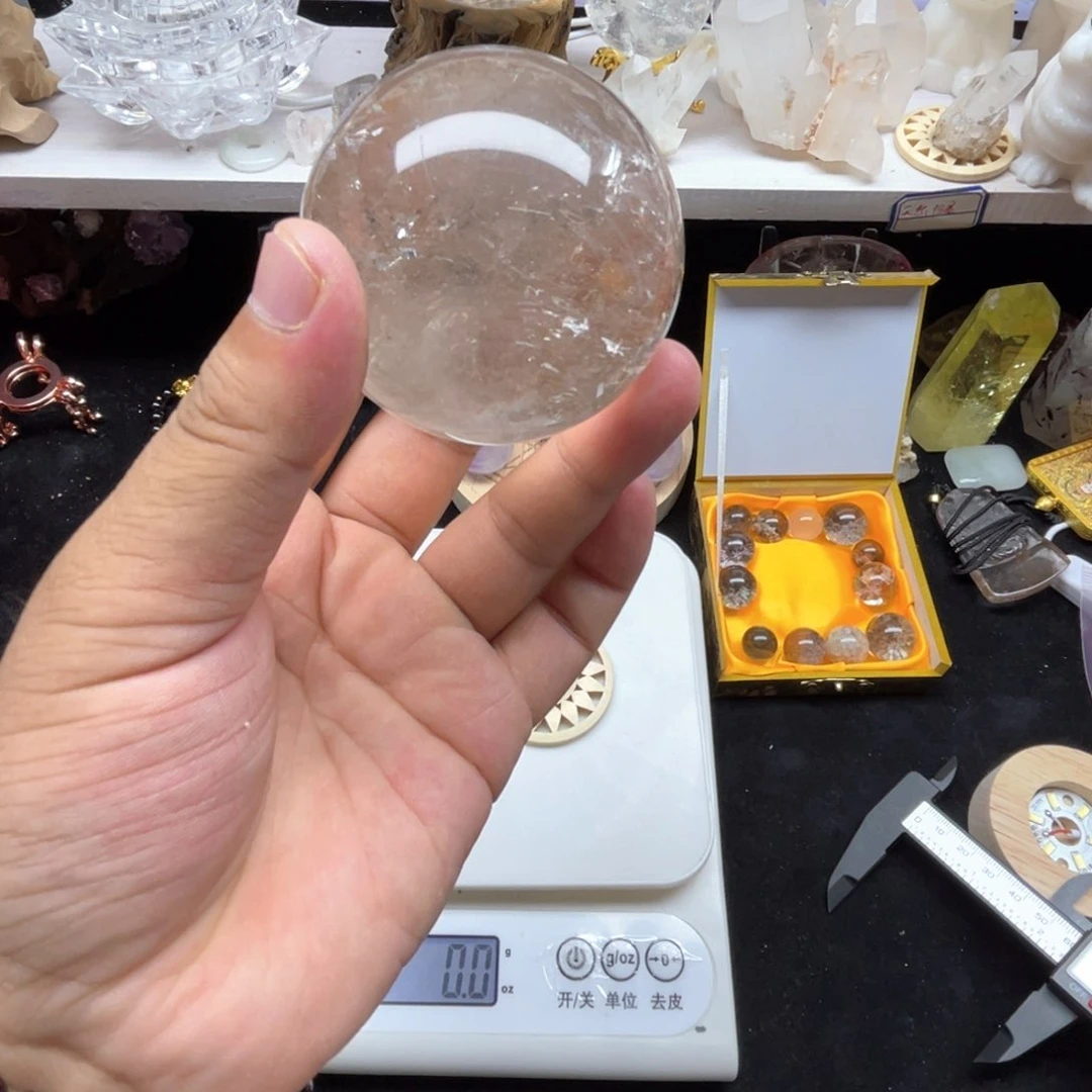 水晶珠宝半成品未镶嵌58mm