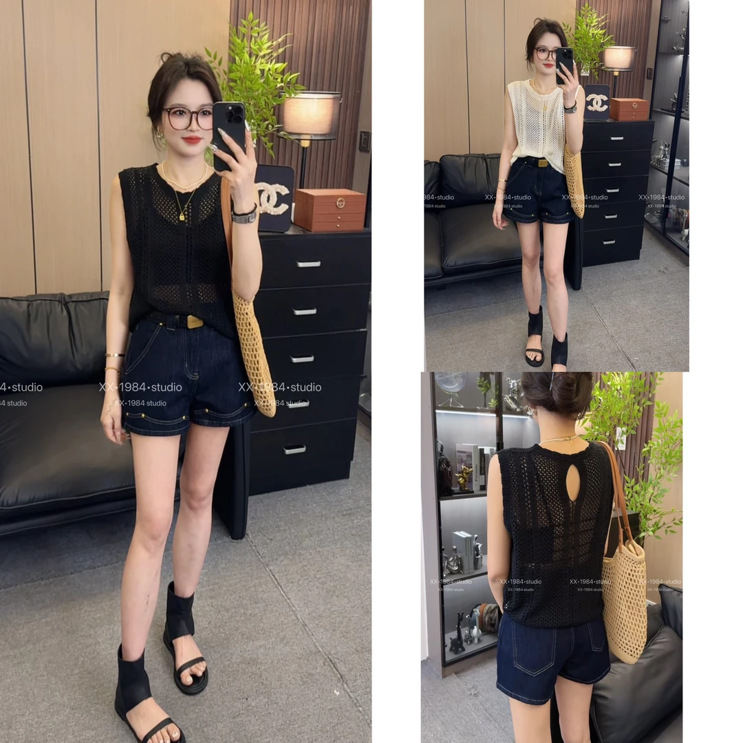 1984 精选【浪漫出游】镂空时尚百搭显瘦上衣