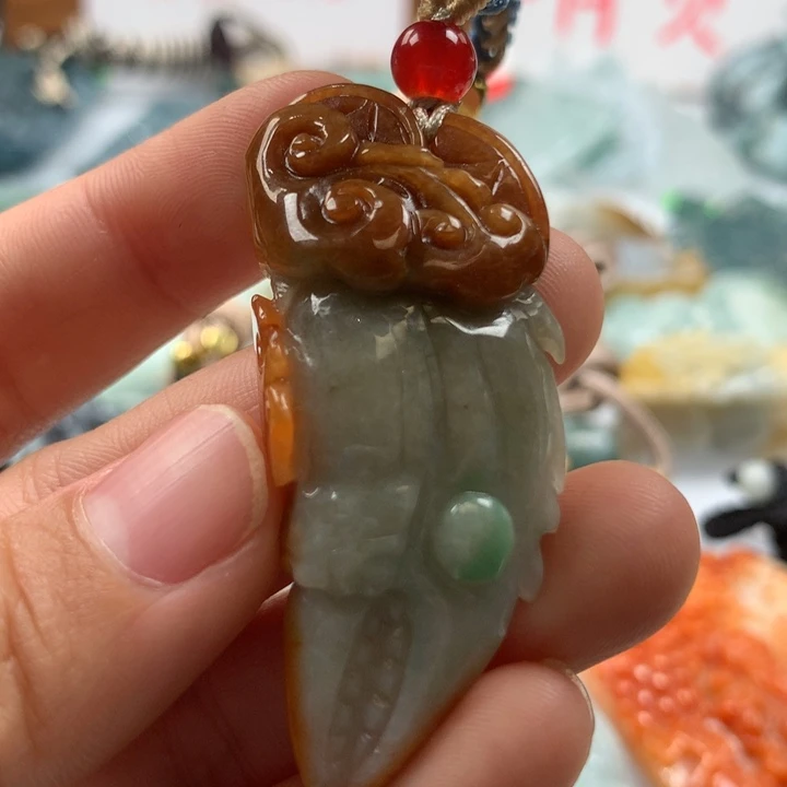 翡翠颈饰未镶嵌保真天然A货翡翠