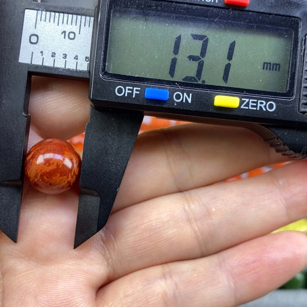 南红玛瑙未镶嵌单珠13mm