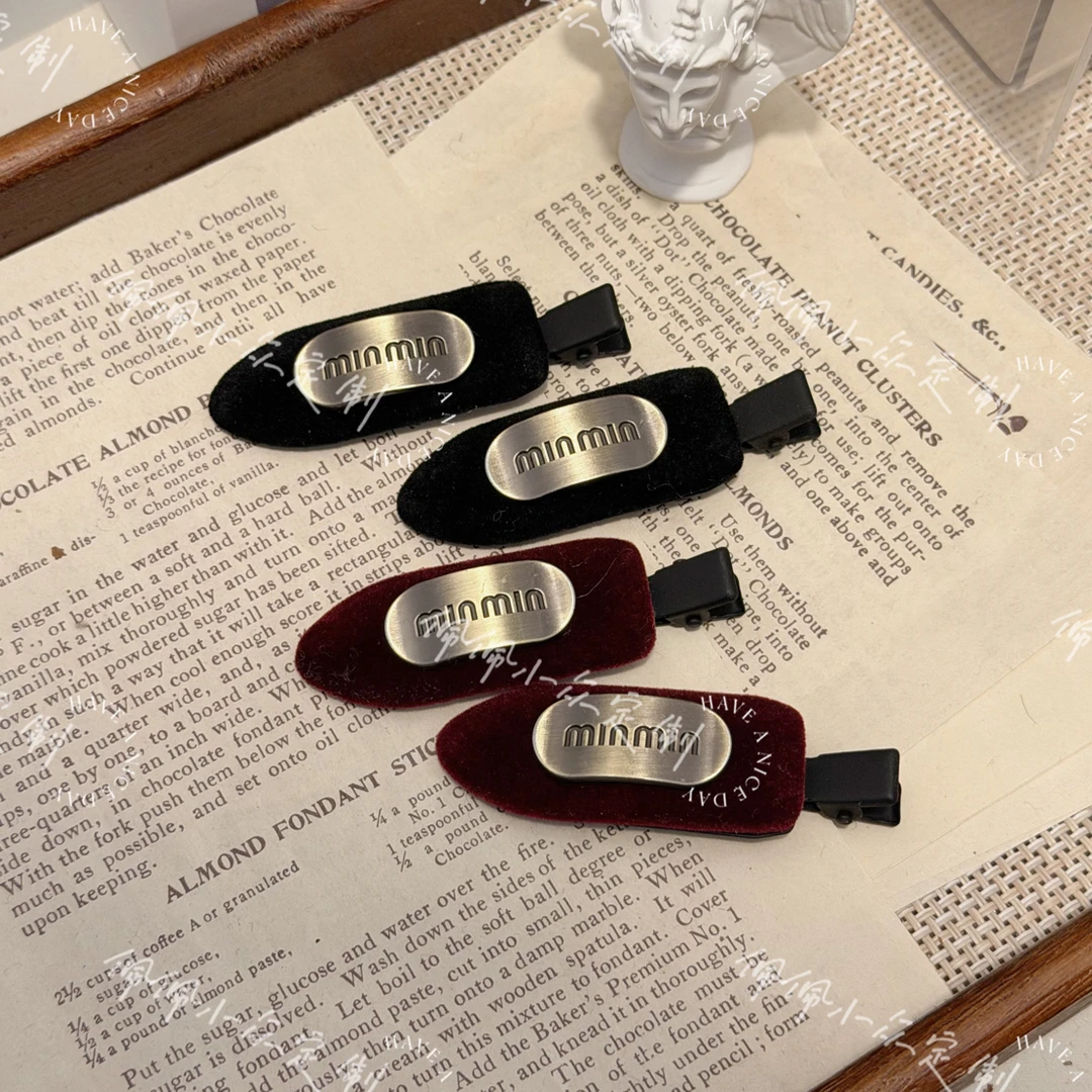 【PEI】酸甜/饰品鸭嘴夹卡通风刘海夹发夹简约风边夹复古少女风女