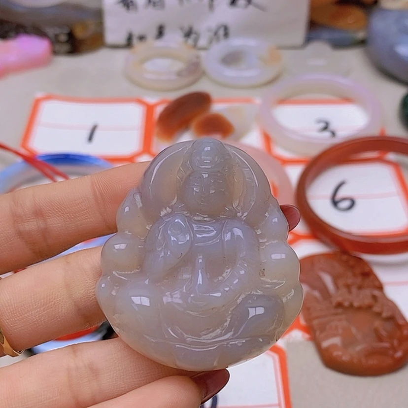 【闪购商品】未镶嵌玛瑙/玉髓珠宝半成品老*
