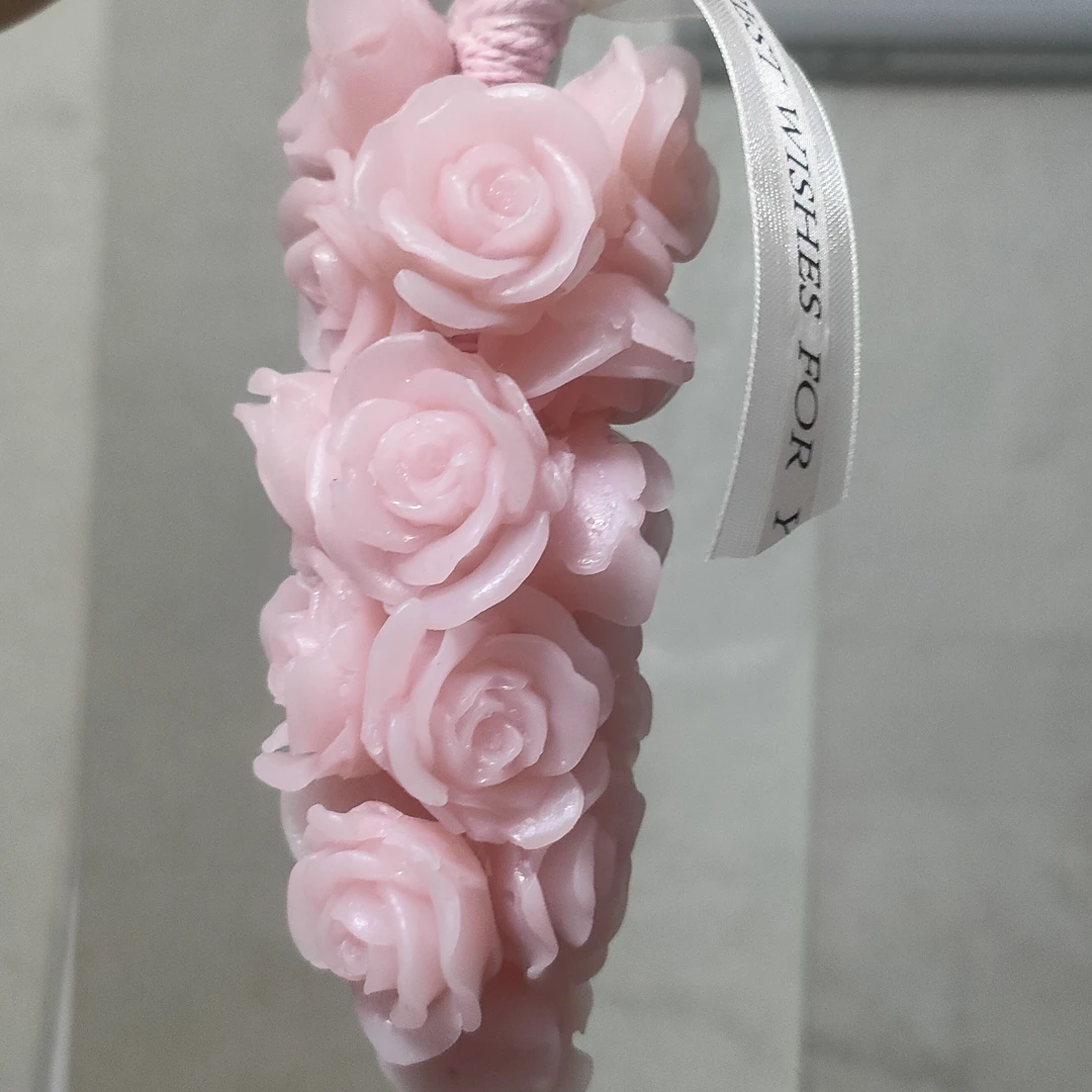 创意手工粉玫瑰花香熏皂可沐浴洗手还能作车载香薰伴手礼