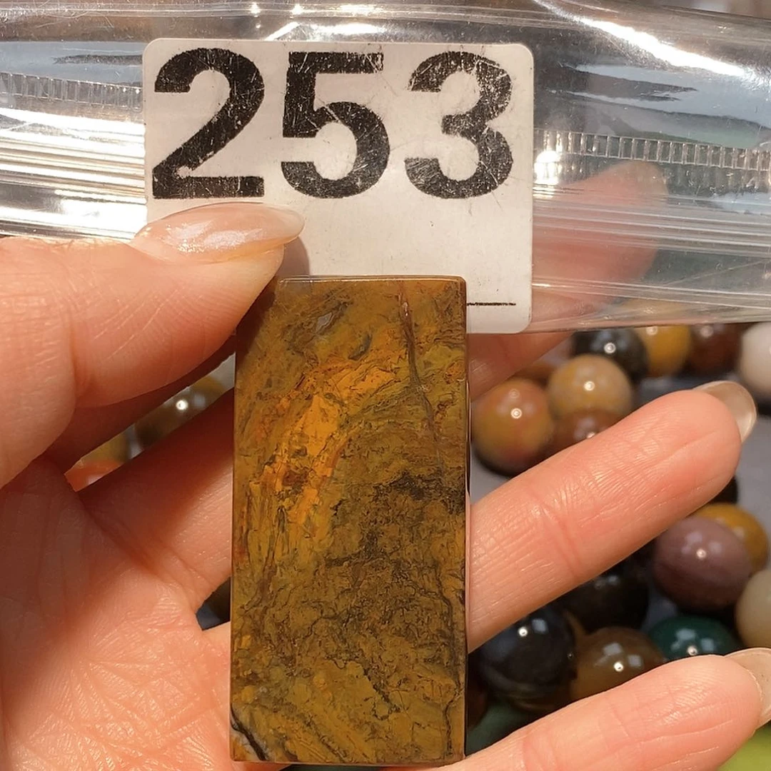 未镶嵌天然北票硅化玉吊坠硅化玉