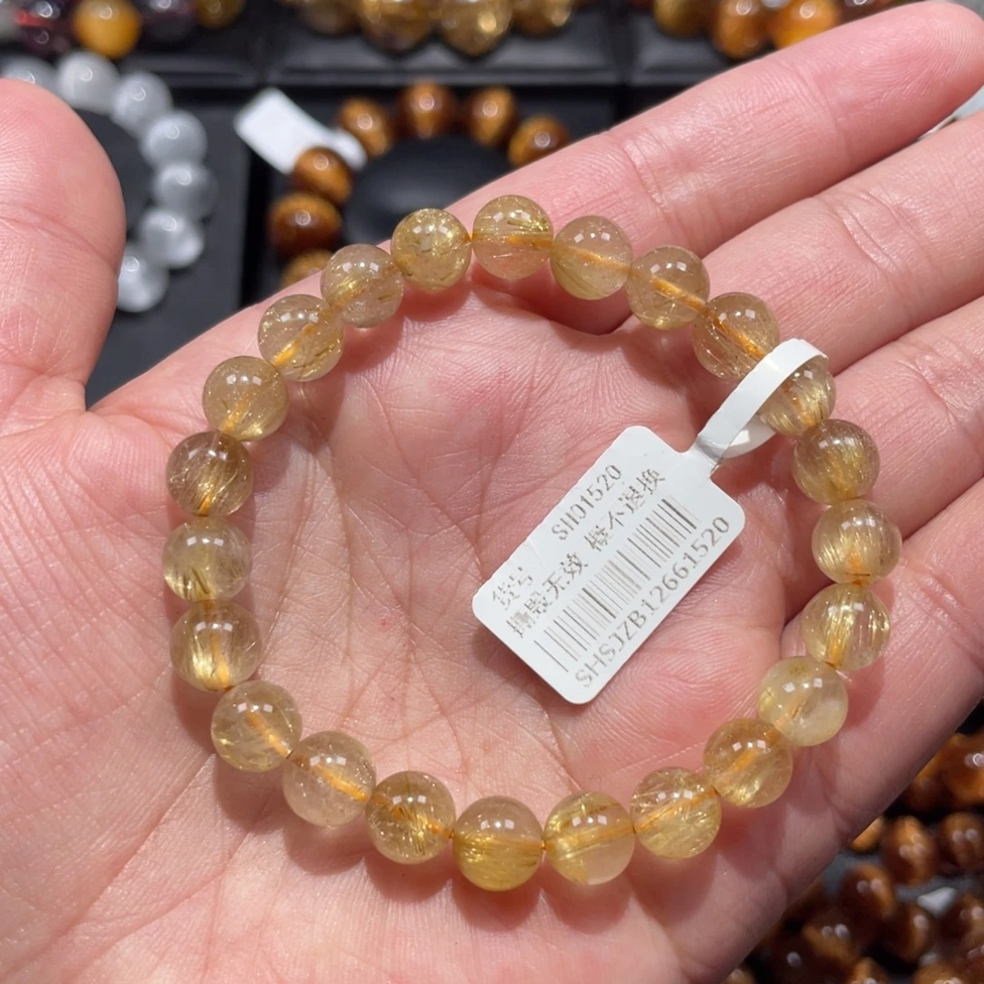 水晶未镶嵌手链发晶8mm左右