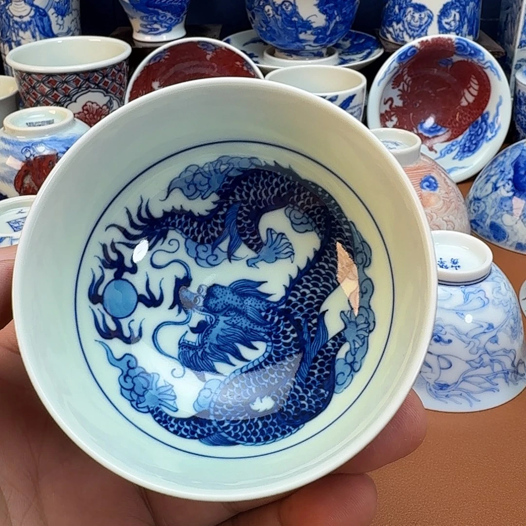 杯子景德镇全手工手绘陶瓷