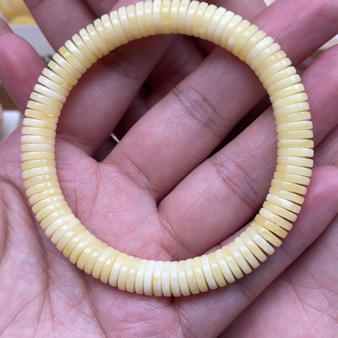 蜜蜡裸石未镶嵌蜜蜡隔片8+