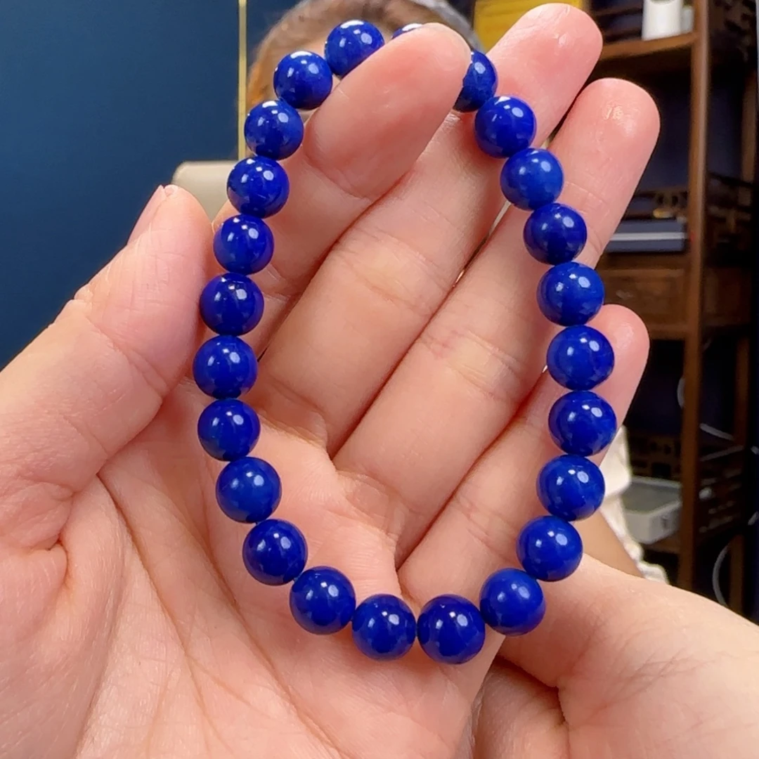 青金石未镶嵌手链浅，7.6，11111111