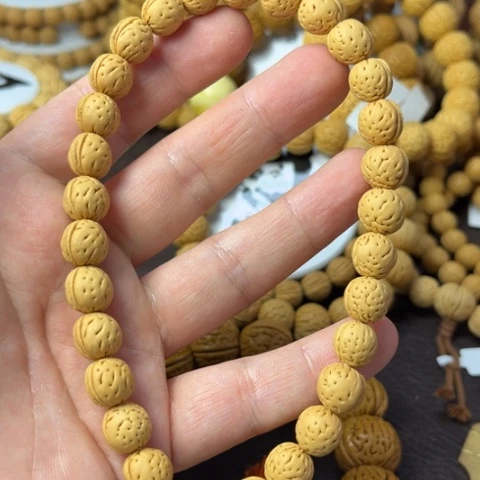 手串桃核10尺寸金豆手持