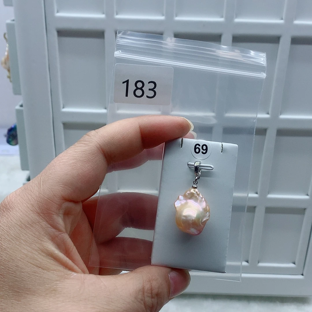 合金淡水珍珠吊坠(不含链)